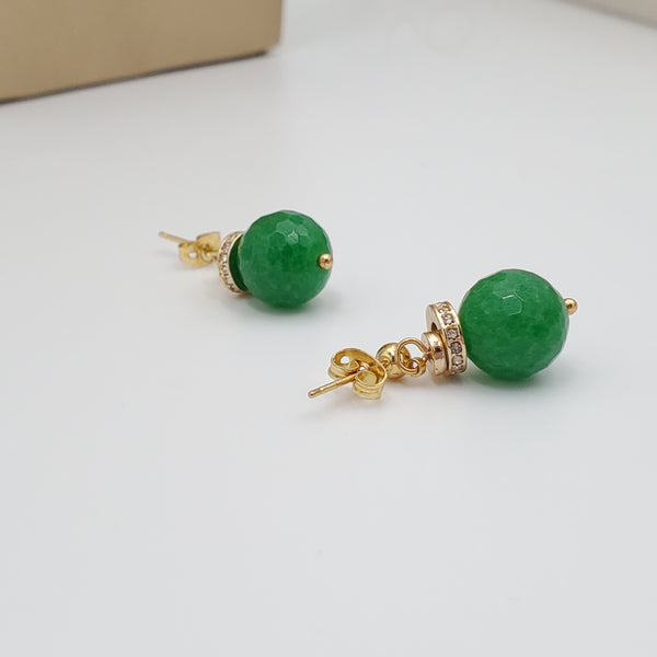 Green Jade Earrings