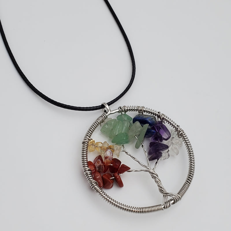 7 Chakra Tree of Life Necklace