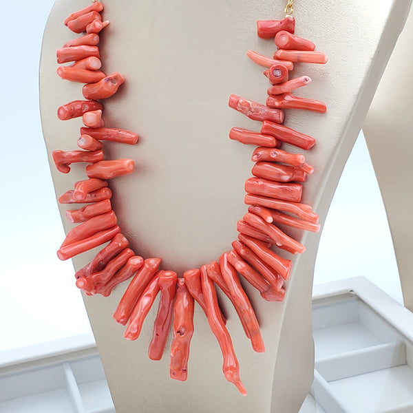 Orange Coral Necklace