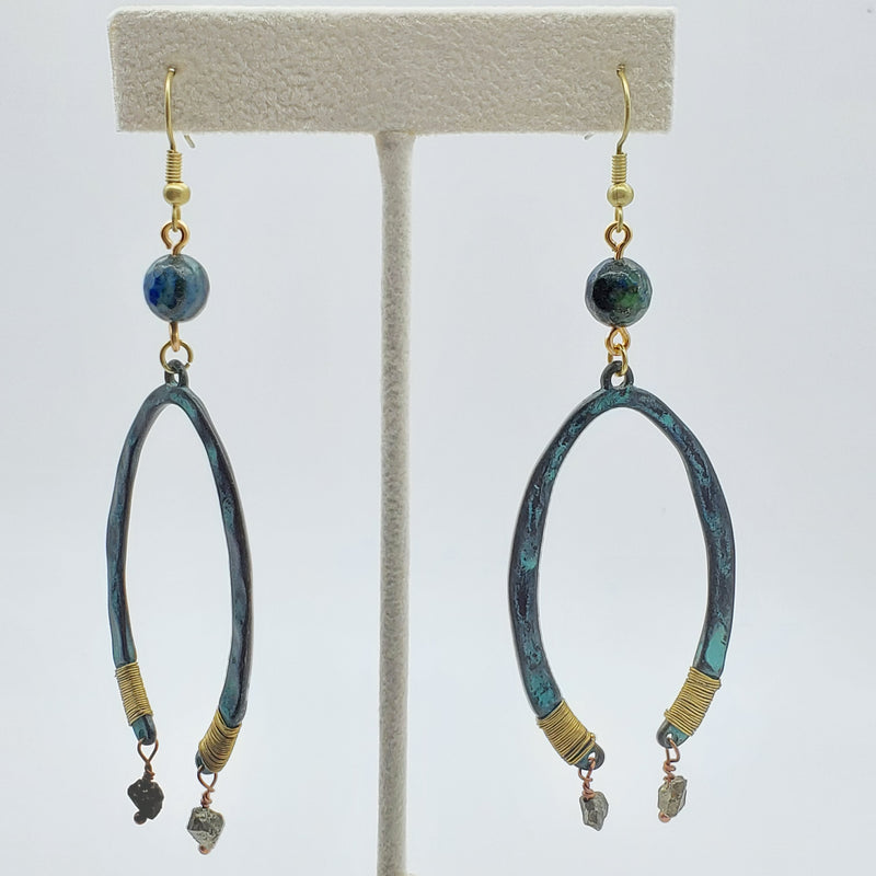 Patina Wishbone Earrings