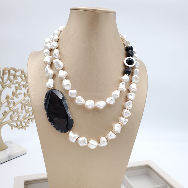 Mother of Pearl Layered Necklace