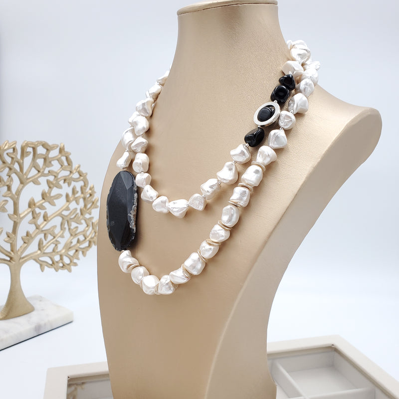 Mother of Pearl Layered Necklace